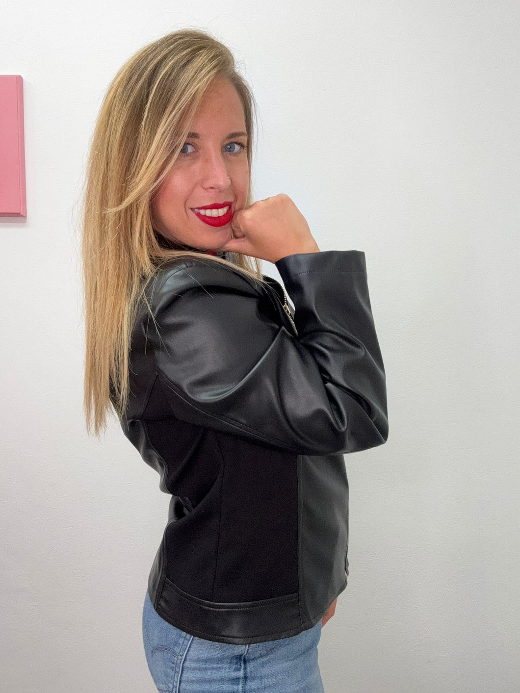 Giacca ecopelle curvy - abbigliamento - Jiveley