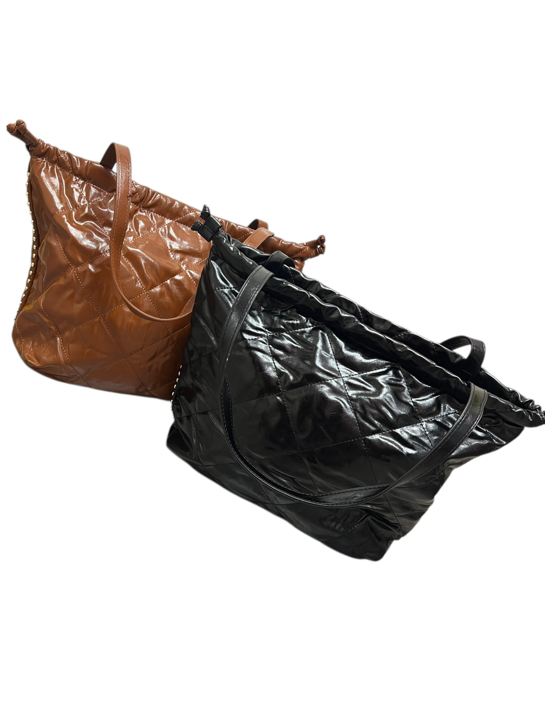 Borsa trapuntata con borchie laterali - Borsa - Stilosa