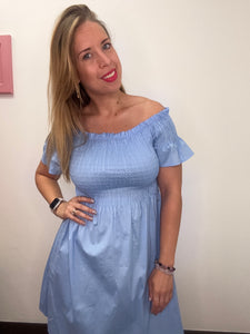 Abito cotone arriccio - abbigliamento - Stilosa