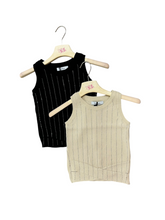 Carica l'immagine nel visualizzatore di Gallery, Top costine con righe luce - abbigliamento - Stilosa
