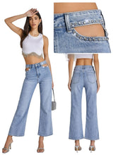 Carica l&#39;immagine nel visualizzatore di Gallery, Jeans aperture brillanti - abbigliamento - Stilosa
