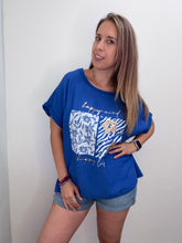 Carica l'immagine nel visualizzatore di Gallery, Maxitshirt coulisse fiori zebrato - abbigliamento - Stilosa
