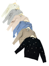 Carica l&#39;immagine nel visualizzatore di Gallery, Maglioncini con fiocchi di perline 6425 - abbigliamento - Stilosa
