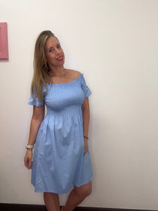 Abito cotone arriccio - abbigliamento - Stilosa