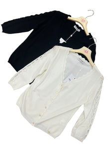 Cardigan punto traforato su braccia - abbigliamento - Artigli