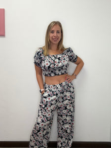 Completo top e panta margherita - abbigliamento - Stilosa