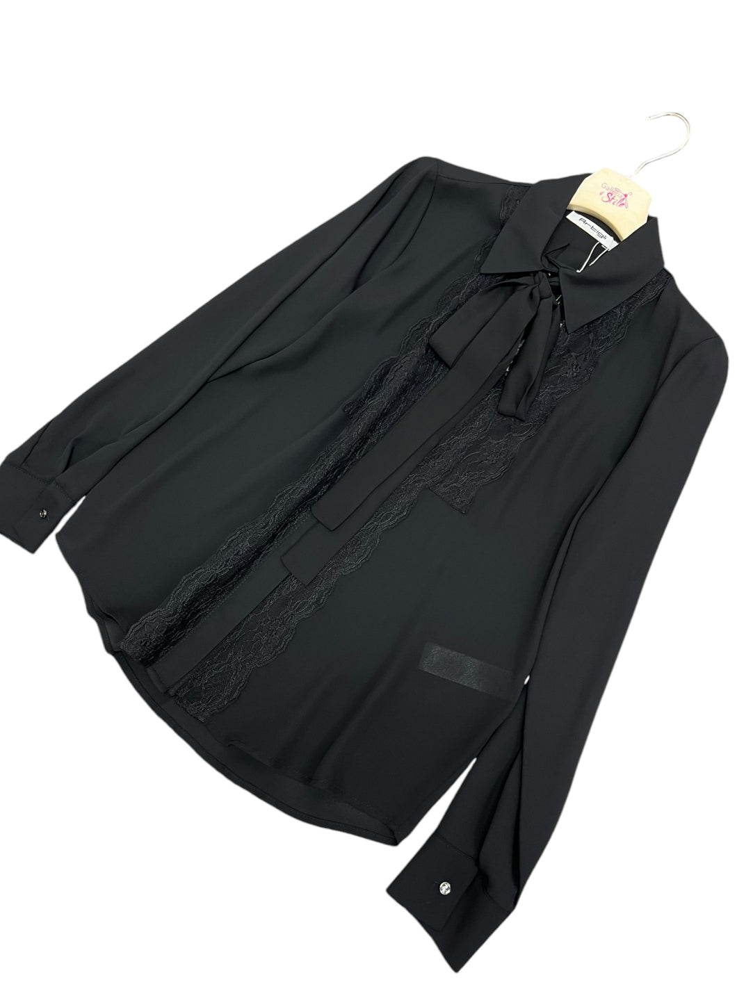 Camicia con fusciacca e inserti in pizzo - abbigliamento - Artigli