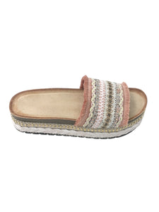 Ciabatta sfrangiata rosa - Scarpe - Stilosa