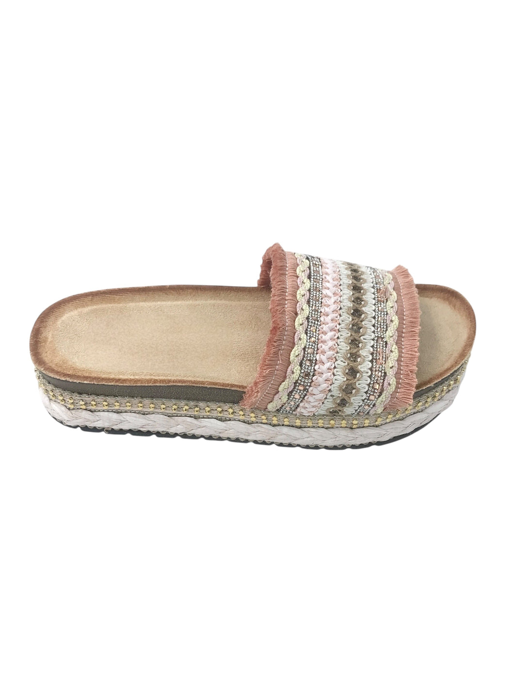 Ciabatta sfrangiata rosa - Scarpe - Stilosa