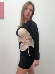 Abito costina fiore - abbigliamento - Stilosa