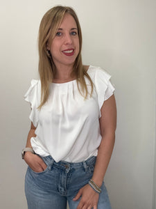 Blusa maniche volant - abbigliamento - Artigli