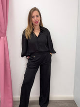 Carica l'immagine nel visualizzatore di Gallery, Pantalone palazzo in tessuto - abbigliamento - Artigli
