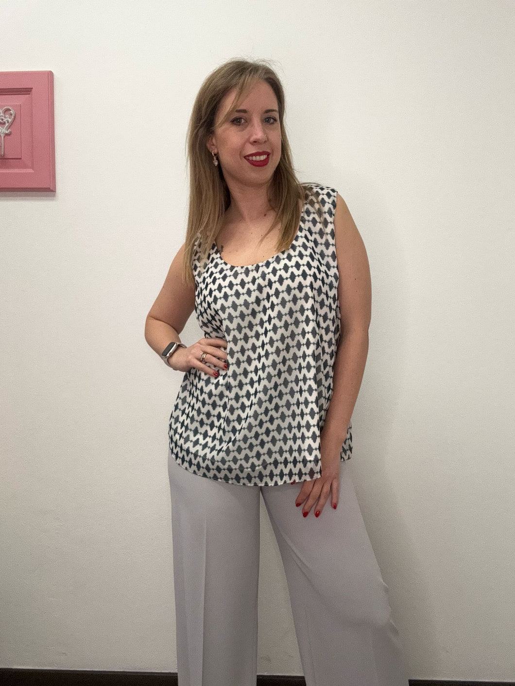 Canotta fantasia geometrica - abbigliamento - Jiveley