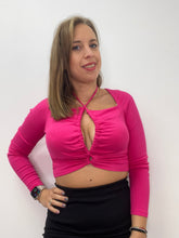 Carica l&#39;immagine nel visualizzatore di Gallery, Top costina lacci intr - abbigliamento - Stilosa
