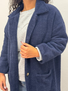 Cappotto pelosetto con collo - abbigliamento - Stilosa