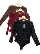 Carica l'immagine nel visualizzatore di Gallery, Body trasparenza ricamo fiori - abbigliamento - Stilosa
