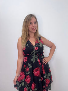 Abito doppiato con balza - abbigliamento - Stilosa