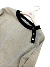 Carica l&#39;immagine nel visualizzatore di Gallery, Maglia girocollo con collo a contrasto - abbigliamento - Artigli
