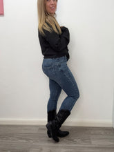 Carica l'immagine nel visualizzatore di Gallery, Jeans skinny glitter 8032 - abbigliamento - Stilosa
