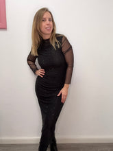 Carica l&#39;immagine nel visualizzatore di Gallery, Abito midi tulle e luccichio - abbigliamento - Stilosa
