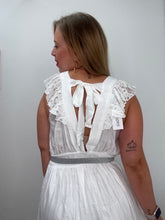 Carica l&#39;immagine nel visualizzatore di Gallery, Abito lungo pizzo bianco - abbigliamento - Stilosa
