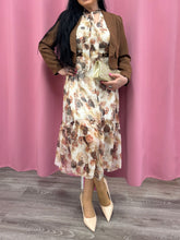 Carica l'immagine nel visualizzatore di Gallery, ABito midi fiori con fiocco - abbigliamento - Stilosa

