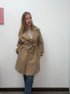 Trench midi con cintura - abbigliamento - Stilosa