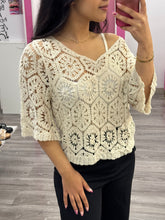 Carica l'immagine nel visualizzatore di Gallery, Maglia traforata cerchi - abbigliamento - Stilosa
