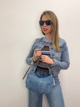 Carica l&#39;immagine nel visualizzatore di Gallery, Borsa mezzaluna jeans e strass - Borsa - Stilosa
