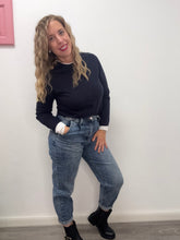 Carica l'immagine nel visualizzatore di Gallery, Jeans blu ballon 1791 - abbigliamento - Stilosa
