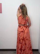 Carica l&#39;immagine nel visualizzatore di Gallery, Abito lungo fantasia corallo - abbigliamento - Artigli
