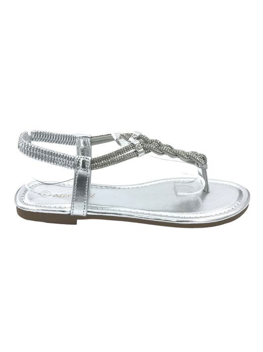 Sandalo flat strass treccia - Scarpe - Stilosa
