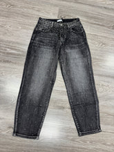 Carica l'immagine nel visualizzatore di Gallery, Jeans nero con glitter 1661 - abbigliamento - Stilosa
