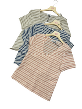 Carica l'immagine nel visualizzatore di Gallery, Maglia rigata lurex bicolor - abbigliamento - Stilosa
