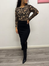 Carica l&#39;immagine nel visualizzatore di Gallery, Body ricami velluto con lurex - abbigliamento - Stilosa

