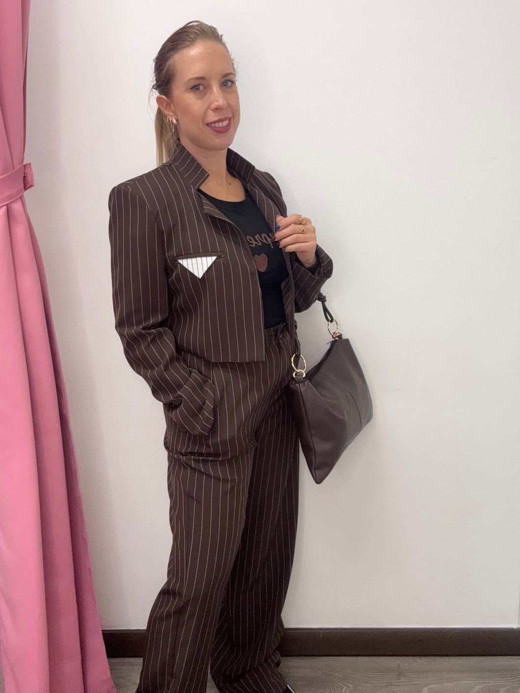 Completo gessato taschino - abbigliamento - Stilosa