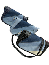 Carica l&#39;immagine nel visualizzatore di Gallery, Tracolla profilo inserti jeans - Borsa - Stilosa
