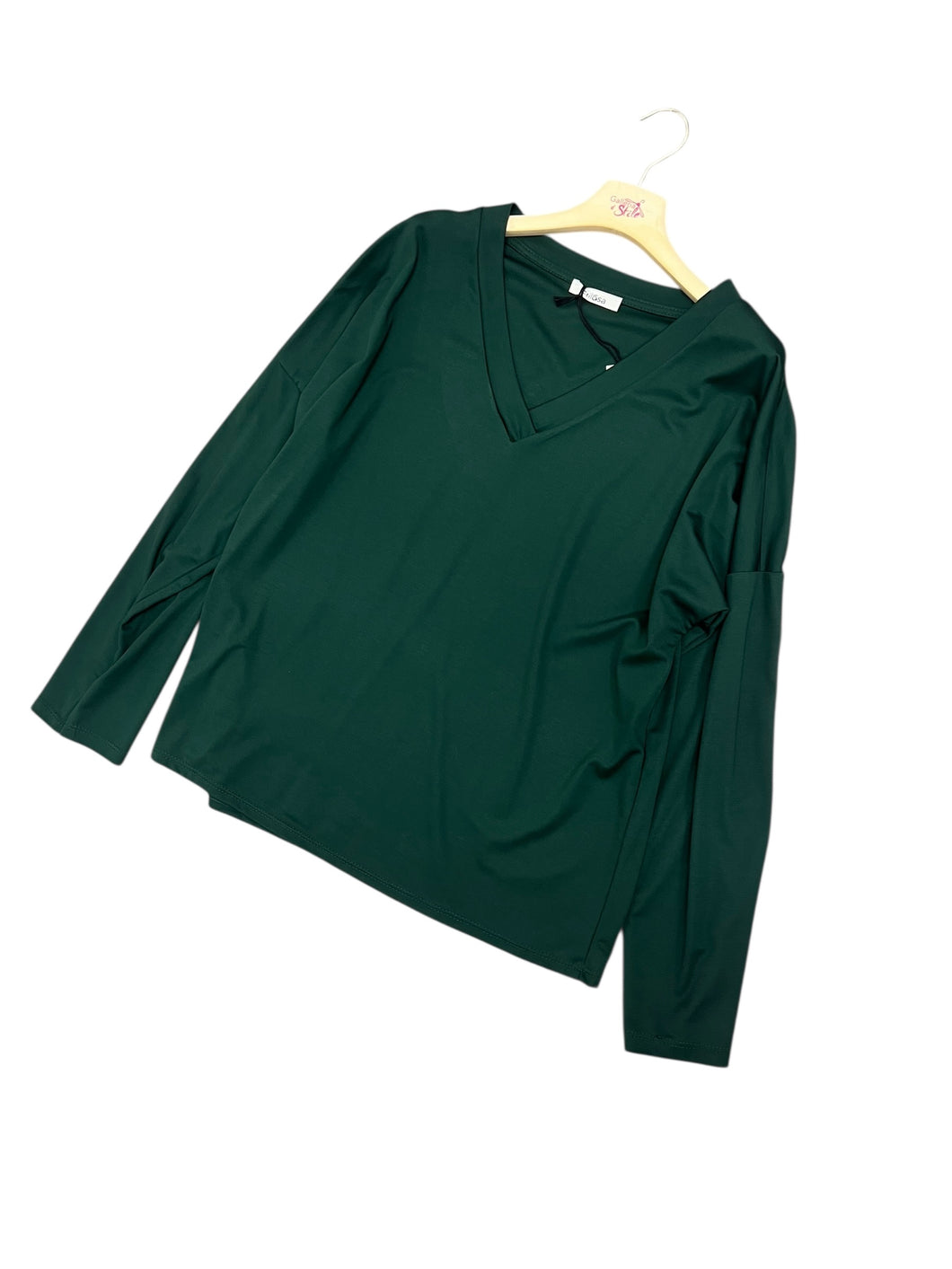 Maglia confy scollo a V - abbigliamento - Stilosa
