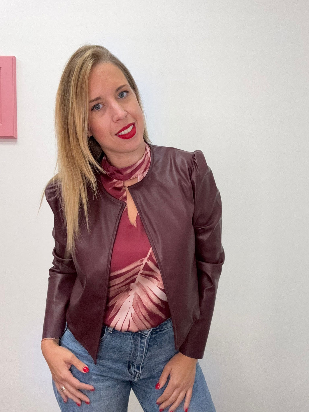 Giacca ecopelle corta senza collo - abbigliamento - Artigli