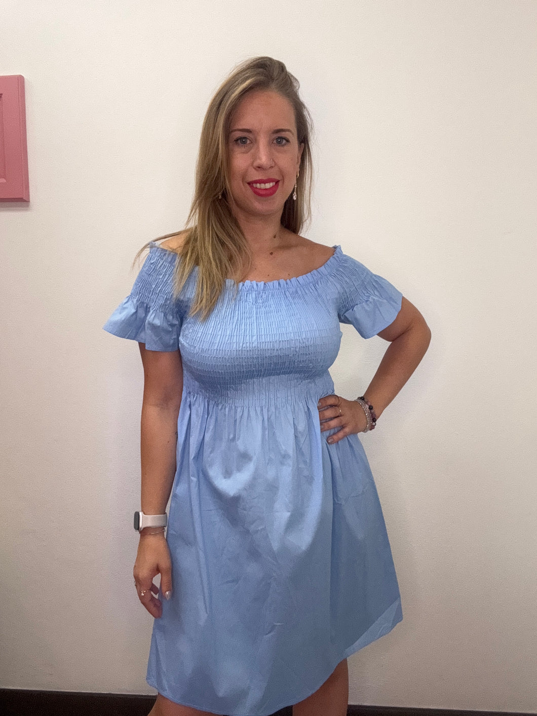 Abito cotone arriccio - abbigliamento - Stilosa
