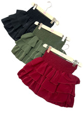 Carica l&#39;immagine nel visualizzatore di Gallery, Gonna balze tinta unita - abbigliamento - Stilosa
