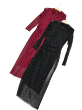 Carica l&#39;immagine nel visualizzatore di Gallery, Abito midi tulle e luccichio - abbigliamento - Stilosa
