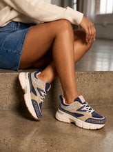 Carica l'immagine nel visualizzatore di Gallery, Sneakers tricolore strass - Scarpe - Stilosa
