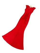 Carica l&#39;immagine nel visualizzatore di Gallery, Abito lungo jersey rosso - abbigliamento - Artigli
