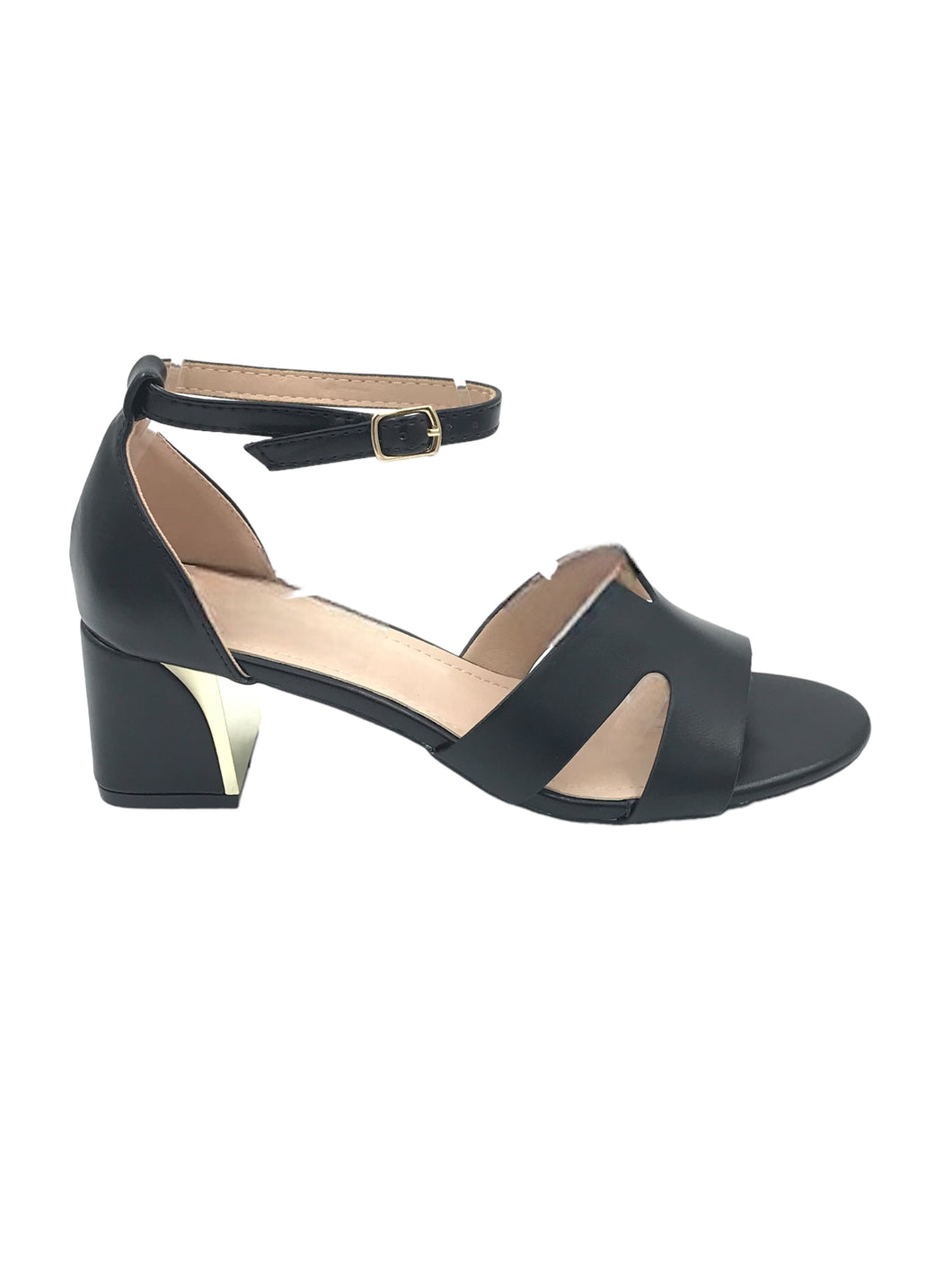 Sandalo medio dettaglio oro - Scarpe - Stilosa