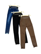 Carica l&#39;immagine nel visualizzatore di Gallery, Jeans skinny fascia e strass - JEANS - Stilosa
