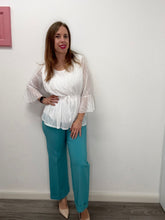 Carica l'immagine nel visualizzatore di Gallery, Pantalone cropped con risvolto - abbigliamento - Artigli
