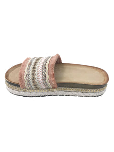 Ciabatta sfrangiata rosa - Scarpe - Stilosa