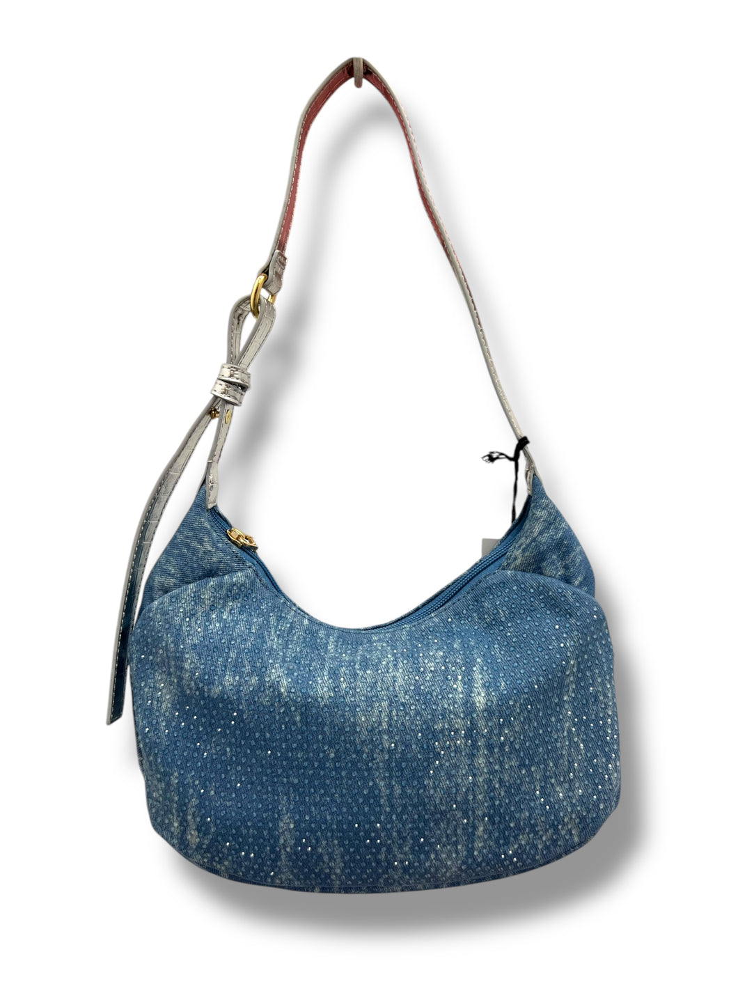 Borsa mezzaluna jeans e strass - Borsa - Stilosa