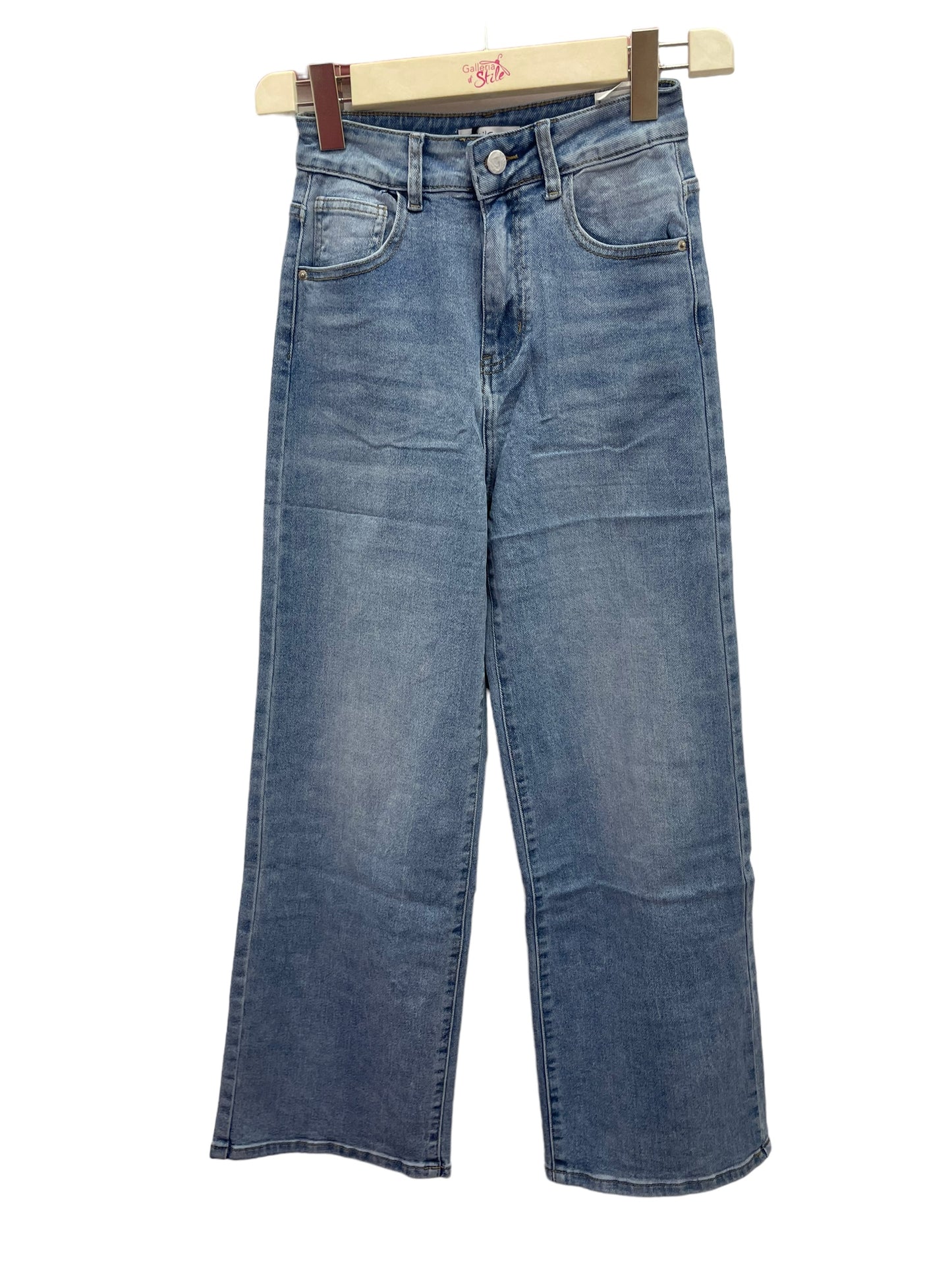 Jeans palazzo chiaro - abbigliamento - Stilosa